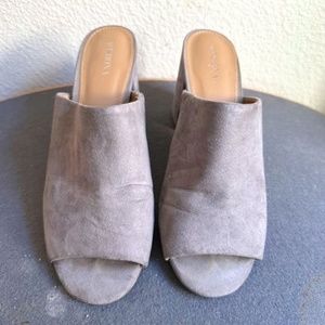Dusty Lilac Block Heel Slip On